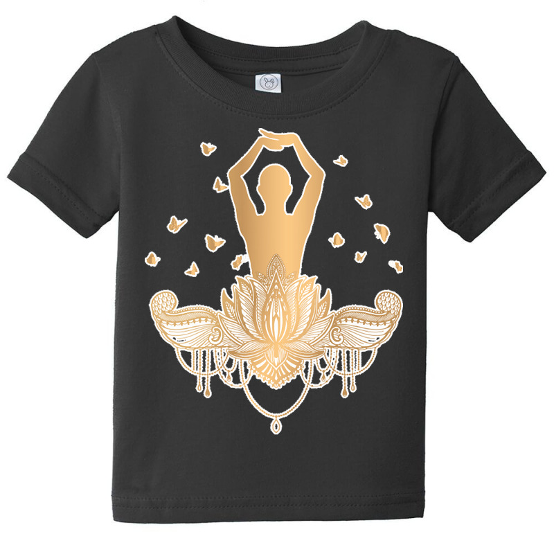 Meditation Yoga T  Shirt Meditation Design Gold T  Shirt Baby Tee by shiftkraft | Artistshot