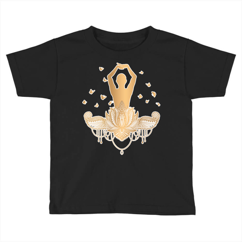 Meditation Yoga T  Shirt Meditation Design Gold T  Shirt Toddler T-shirt by shiftkraft | Artistshot