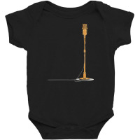 Gold Microphone T-shirt Baby Bodysuit | Artistshot