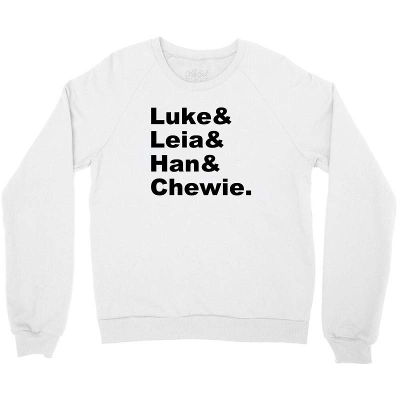 Luke Leia Chewie Crewneck Sweatshirt | Artistshot