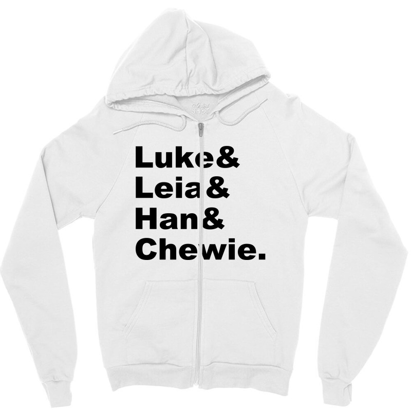 Luke Leia Chewie Zipper Hoodie | Artistshot