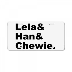 luke leia chewie License Plate | Artistshot