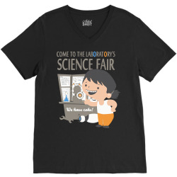 come to the laboratory science fair V-Neck Tee | Artistshot