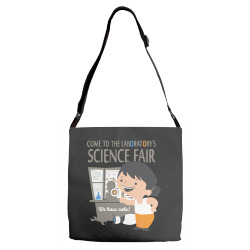 come to the laboratory science fair Adjustable Strap Totes | Artistshot