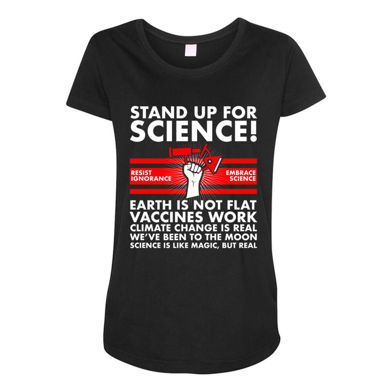 Stand Up For Science Embrace Maternity Scoop Neck T-shirt by kakashop | Artistshot