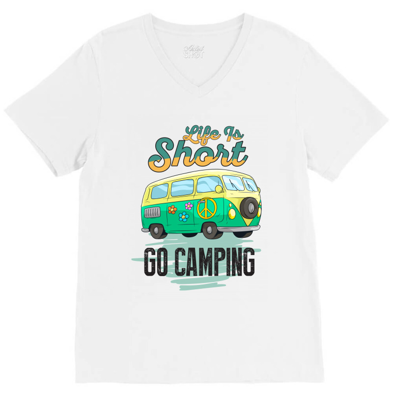 Go Camping V-neck Tee | Artistshot