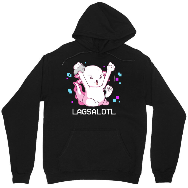 Gamer T  Shirt Axolotl Gamer Lag Funny Video Gaming Game Lagsalotl Gif Unisex Hoodie | Artistshot