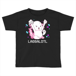 gamer t  shirt axolotl gamer lag funny video gaming game lagsalotl gif Toddler T-shirt | Artistshot