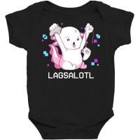 Gamer T  Shirt Axolotl Gamer Lag Funny Video Gaming Game Lagsalotl Gif Baby Bodysuit | Artistshot