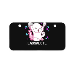 gamer t  shirt axolotl gamer lag funny video gaming game lagsalotl gif Bicycle License Plate | Artistshot