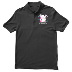 gamer t  shirt axolotl gamer lag funny video gaming game lagsalotl gif Men's Polo Shirt | Artistshot