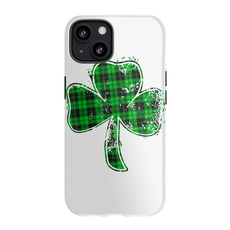 Green Buffalo Plaid Shamrock Lucky St Patrick's Day Womens T Shirt Iphone 13 Case | Artistshot