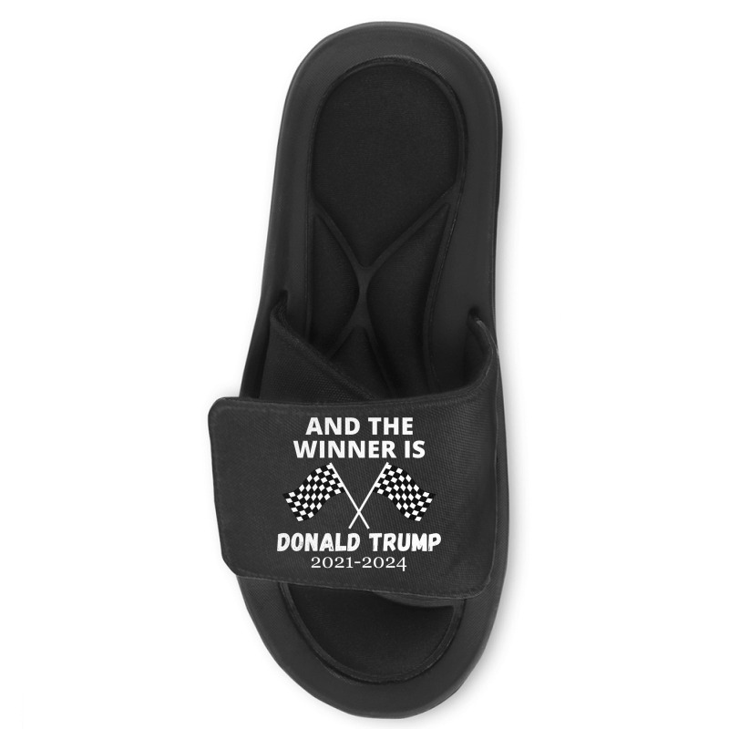 The Winner Is Donald Trump Slide Sandal | Artistshot