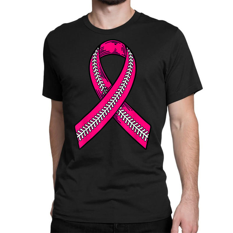 Pink Ribbon Breast Cancer Awareness Day Shirt Baseball Gift