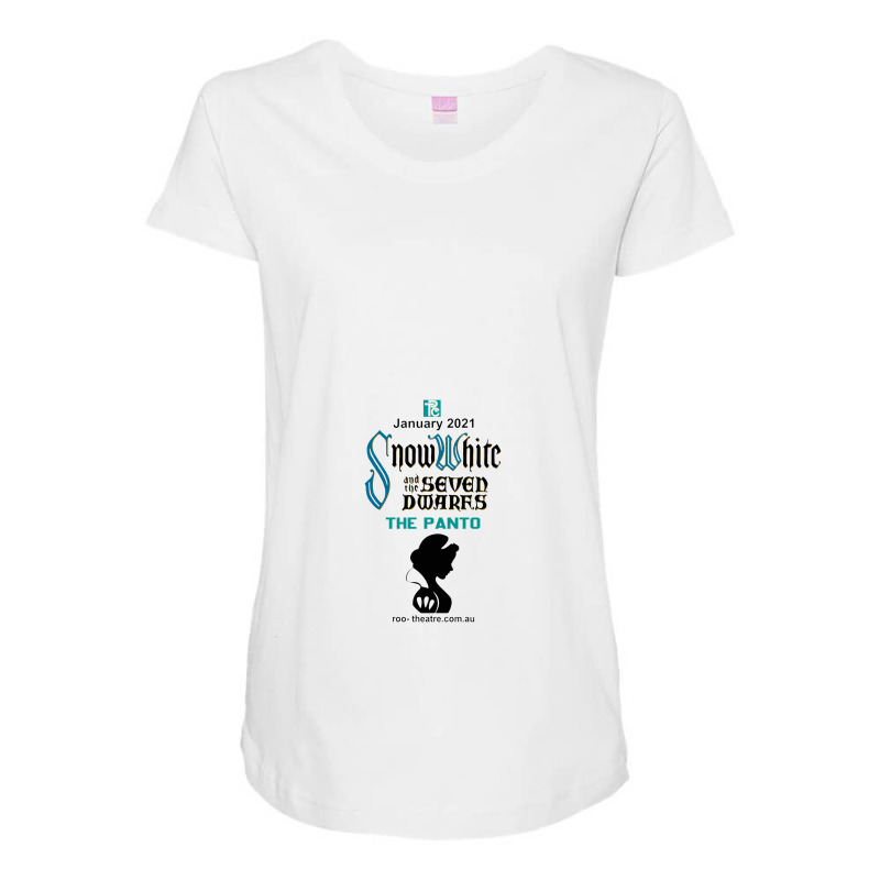 Snow White Rtc Black Maternity Scoop Neck T-shirt by celenganraindu | Artistshot