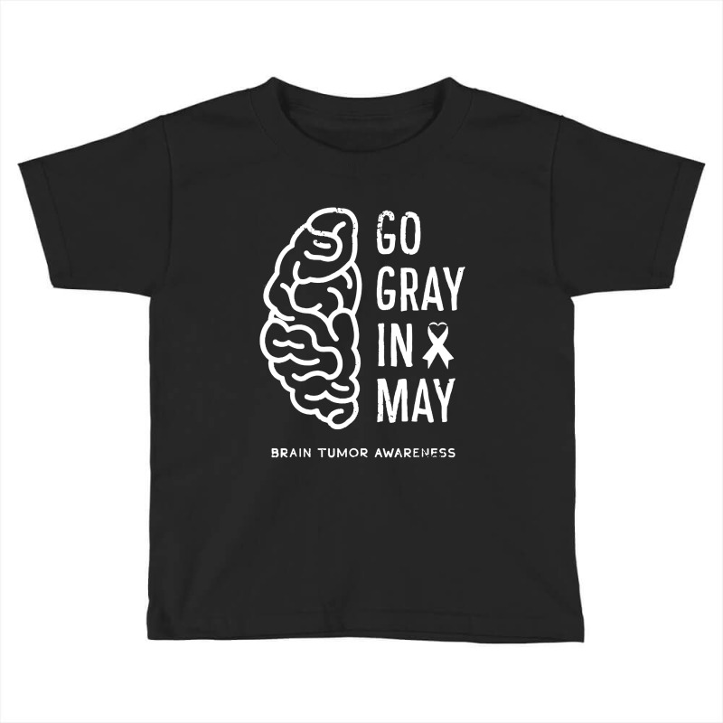 Go Wear Gray In May For Brain Toddler T-shirt by Bakekok | Artistshot