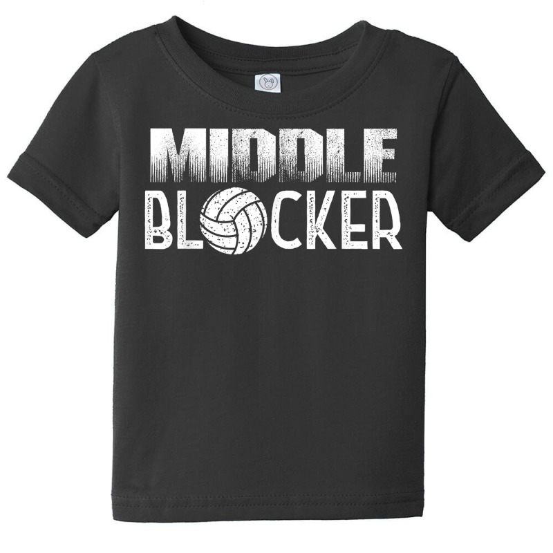 Volleyball Player Middle Hitter Or Middle Blocker T Shirt Baby Tee by darelychilcoat1989 | Artistshot