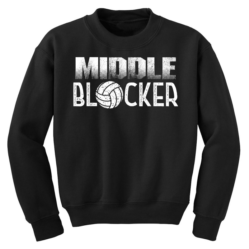 Volleyball Player Middle Hitter Or Middle Blocker T Shirt Youth Sweatshirt by darelychilcoat1989 | Artistshot