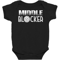 Volleyball Player Middle Hitter Or Middle Blocker T Shirt Baby Bodysuit | Artistshot