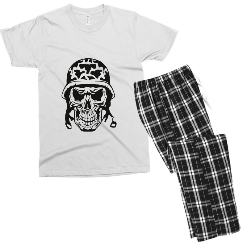 Soldier Skull Men's T-shirt Pajama Set | Artistshot