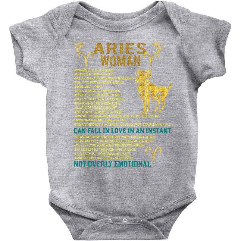 Aries Woman Baby Bodysuit by SabriAcar | Artistshot