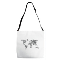 Map T-shirt Adjustable Strap Totes | Artistshot