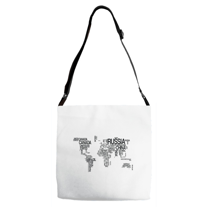 Map T-shirt Adjustable Strap Totes | Artistshot