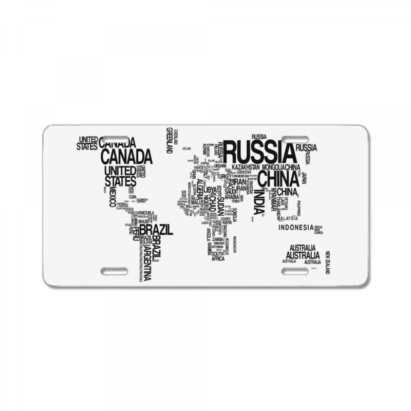 Map T-shirt License Plate | Artistshot