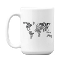 Map T-shirt 15 Oz Coffee Mug | Artistshot