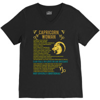 Capricorn Woman V-neck Tee | Artistshot