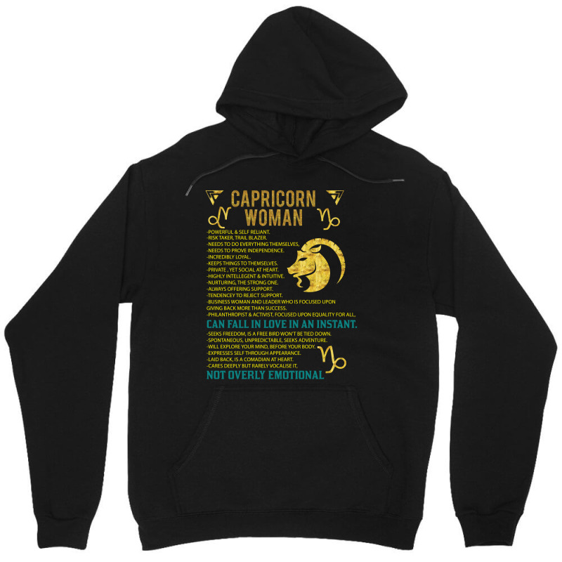 Capricorn Woman Unisex Hoodie by SabriAcar | Artistshot