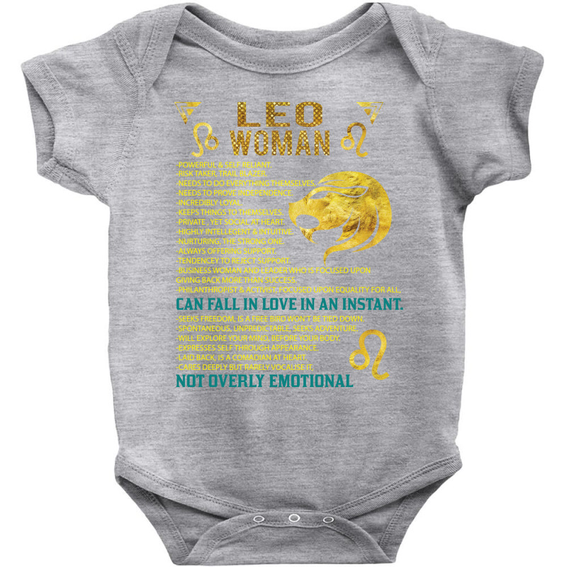 Leo Woman Baby Bodysuit by SabriAcar | Artistshot