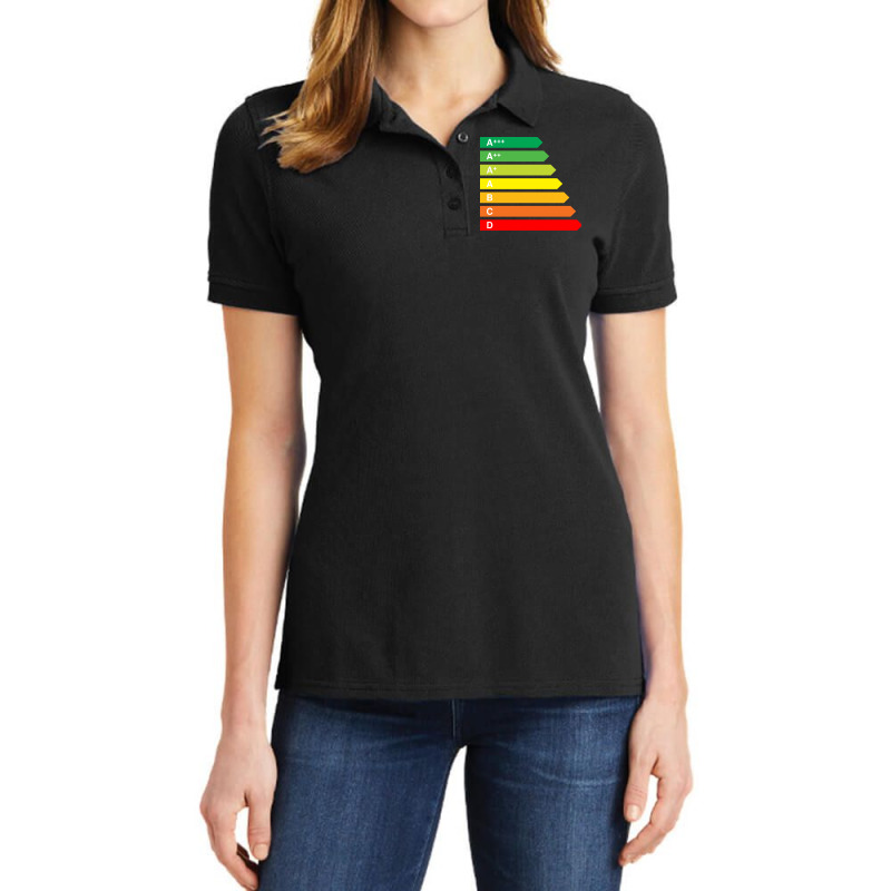 Energy Chart Ladies Polo Shirt by Chiks | Artistshot