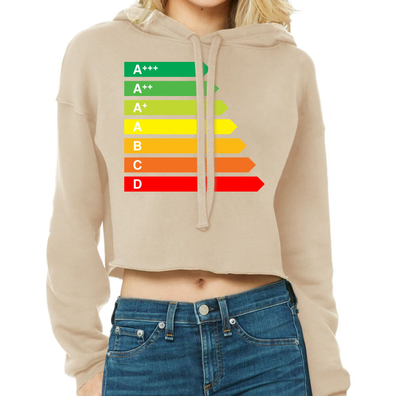 Energy Chart Cropped Hoodie by Chiks | Artistshot