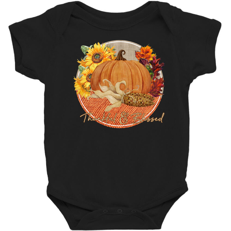 Thankful And Blessed Baby Bodysuit by autlu2024 | Artistshot