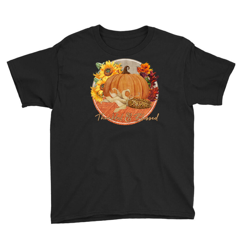 Thankful And Blessed Youth Tee by autlu2024 | Artistshot