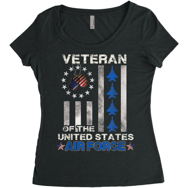 Veteran Of The United States Air Force Women's Triblend Scoop T-shirt by kakashop | Artistshot