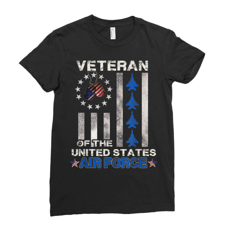 Veteran Of The United States Air Force Ladies Fitted T-Shirt by kakashop | Artistshot