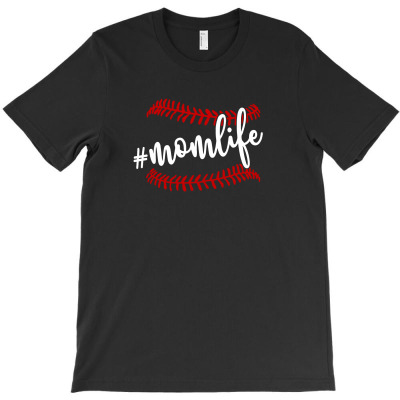 Momlife Baseball T-shirt Designed By Alemin