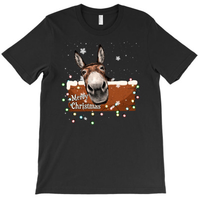 Merry Christmas Donkey T-shirt Designed By Alemin