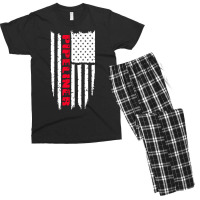 12 American Pipeliner Flag Men's T-shirt Pajama Set | Artistshot