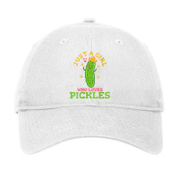 Womens Pickle Just A Girl Who Loves Pickles Vegan V Neck T Shirt Adjustable Cap | Artistshot