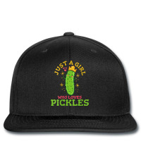 Womens Pickle Just A Girl Who Loves Pickles Vegan V Neck T Shirt Printed Hat | Artistshot