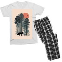 Team,a,mari,usque,ad,,mare,bc,beaver,black,and,white,bold,canadian,pat Men's T-shirt Pajama Set | Artistshot