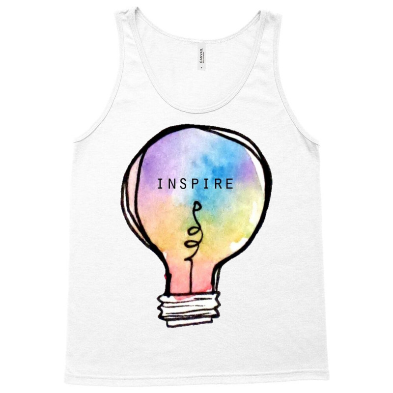 The Lovers, Inspire, Inspiration, Colorful, Rainbow, Light, Lightbulb, Tank Top | Artistshot