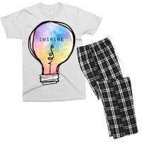 The Lovers, Inspire, Inspiration, Colorful, Rainbow, Light, Lightbulb, Men's T-shirt Pajama Set | Artistshot