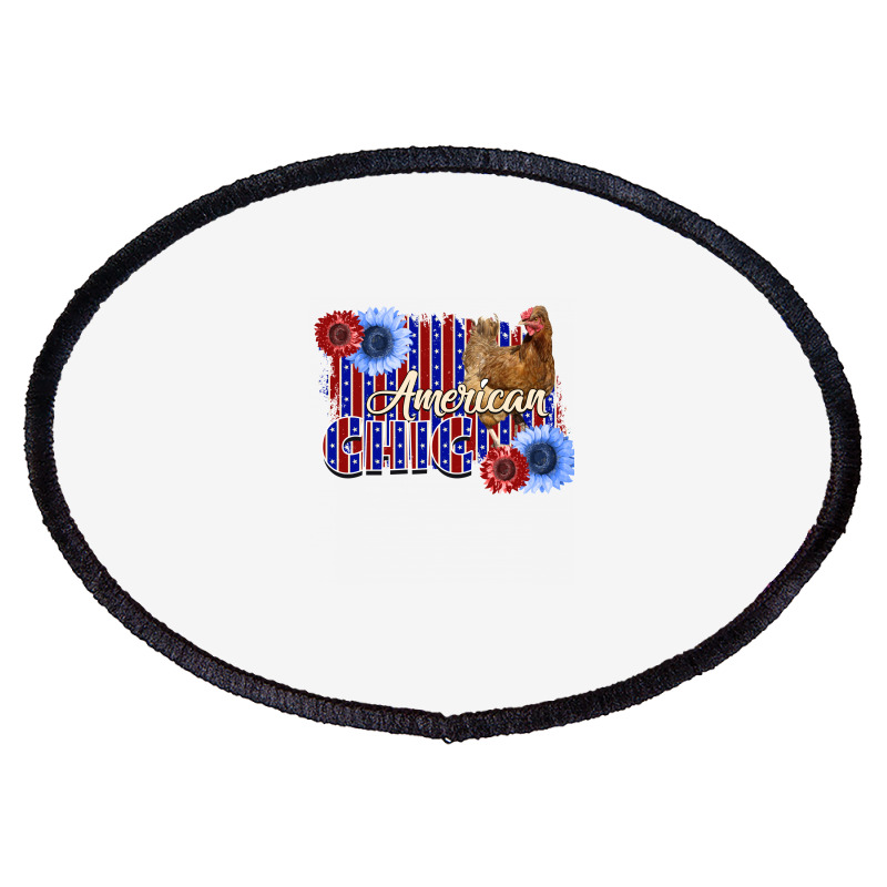 American Chicken Oval Patch | Artistshot