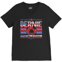 Bernie Against The Machine V-neck Tee | Artistshot