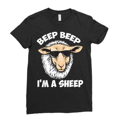 Beep Beep I'm A Sheep   Funny Farmer Or Animal Lover T Shirt Ladies Fitted T-shirt Designed By Vengeful Spirit