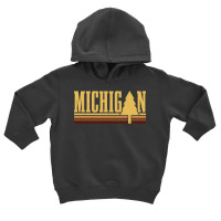 Michigan Vintage Tree State Pride Camping Hiking Michigan Pullover Hoo Toddler Hoodie | Artistshot